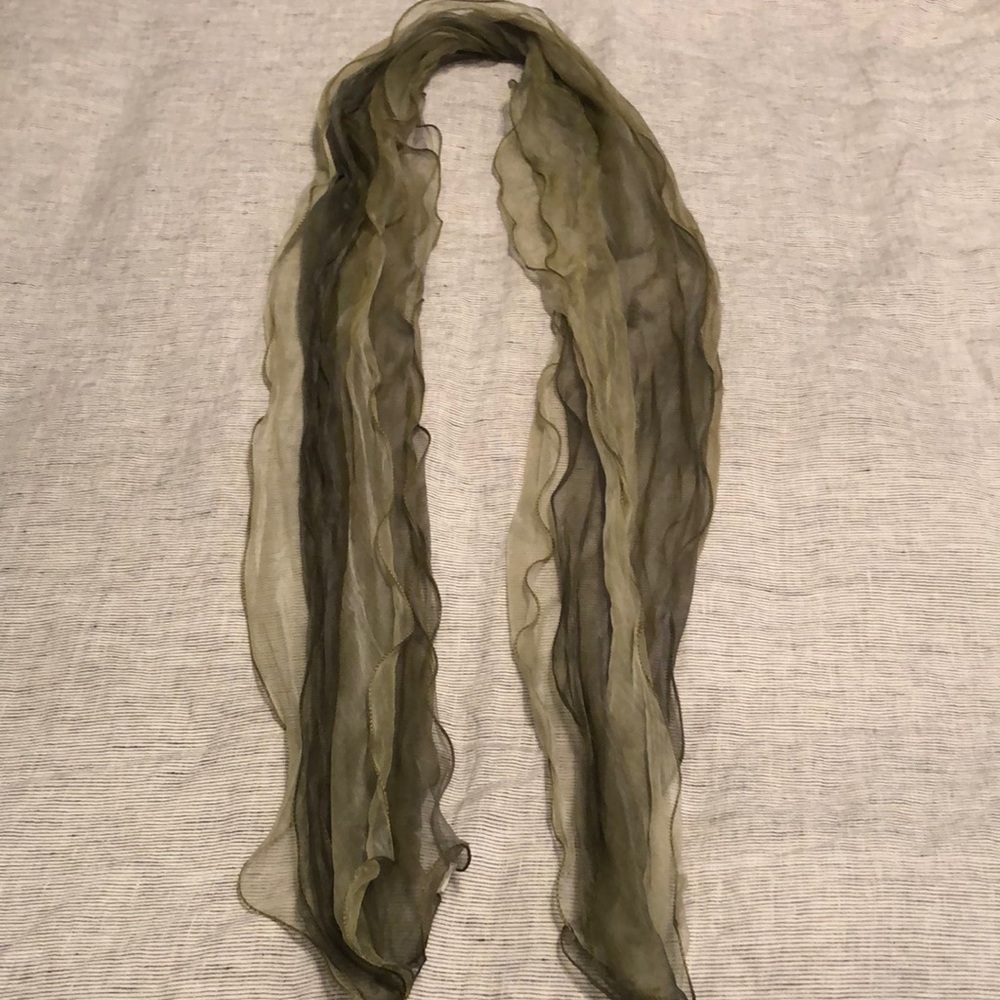 Green summer scarf